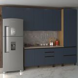 Cozinha Completa Bartira Cristal Tempero Com 8 Portas, 7 Gavetas, 9 Prateleiras