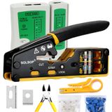Kit De Ferramentas De Crimpagem Solsop Pass Through Rj45 Ethernet Cat5e Cat6