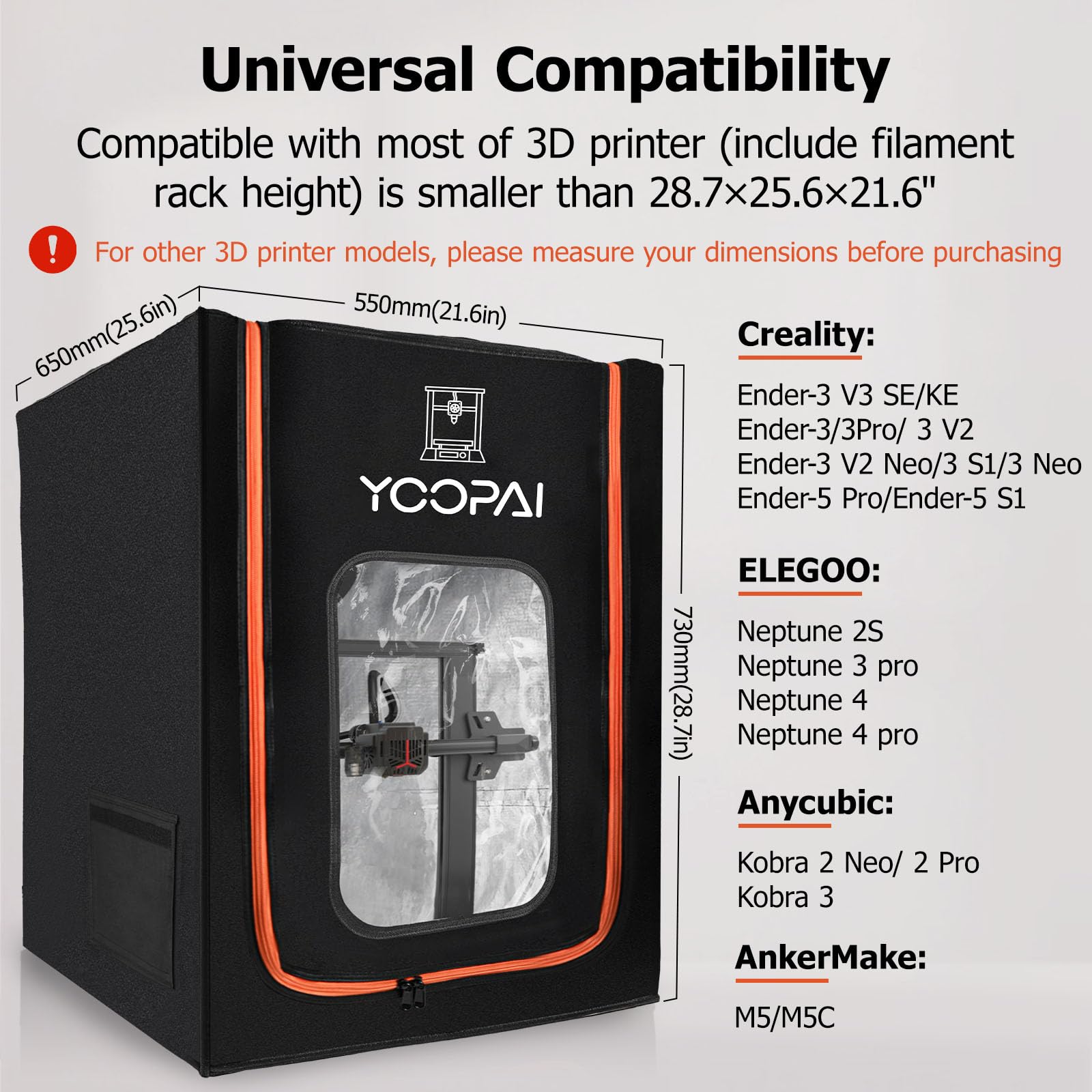 Caixa De Impressora 3d Yoopai Para Creality Ender 3 V3 Se/ke
