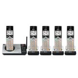 Telefone Sem Fio At&amp;t Cl82507 Dect 6.0 Com 5 Aparelhos Com Secretária Eletrônica