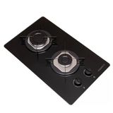 Fogão Cooktop 2 Bocas Mesa Em Vidro Preto Fogatti Inox 27000001-00 Bivolt