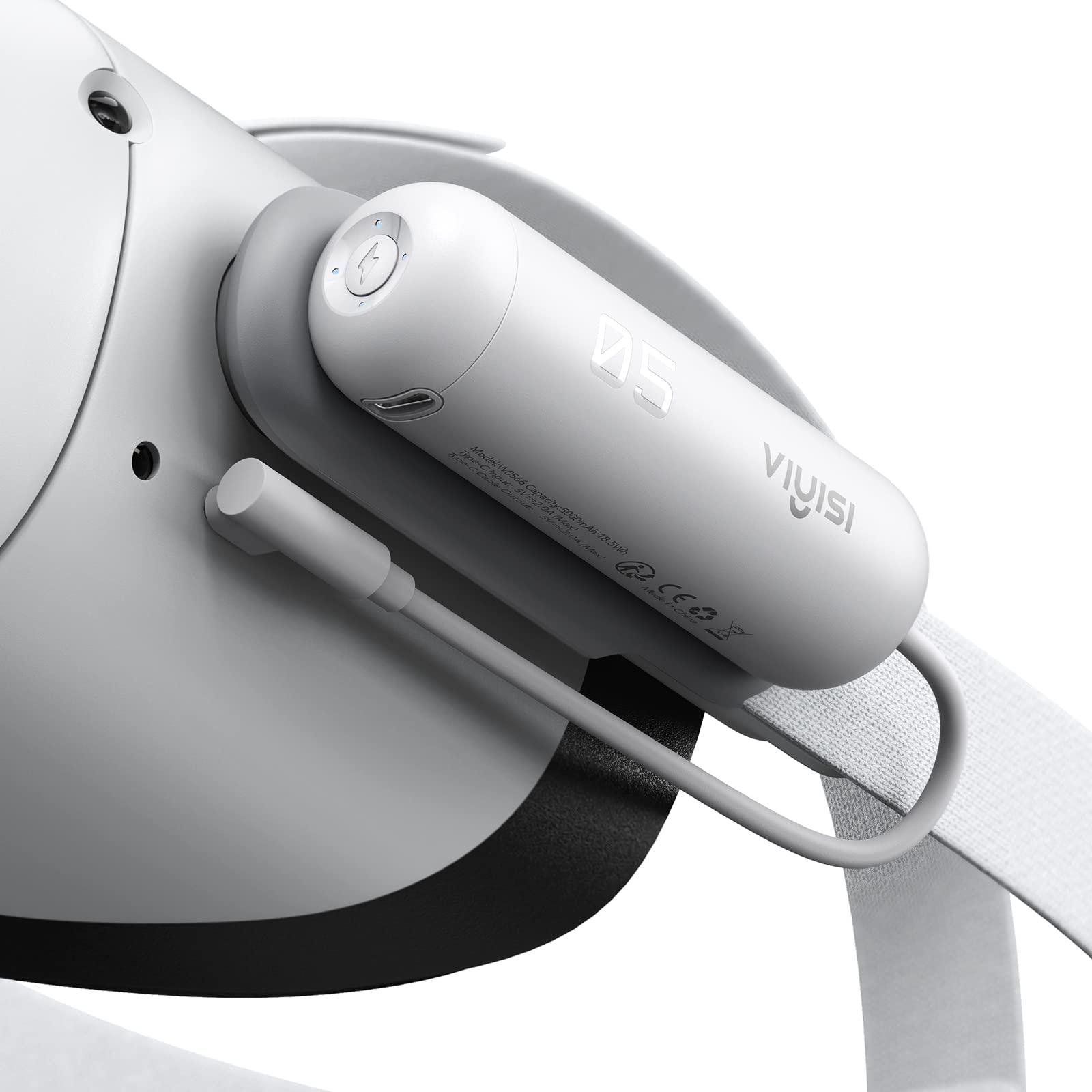 Pacote De Bateria Portátil Viyisi 5000mah Para Oculus Quest 2