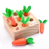 Brinquedo Educacional De Separação De Formas Xpiy Carrots Harvest Wood 6-12m