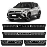Jogo De Soleira Premium Volkswagen Taos 2022 2023 Elegance 4 Portas