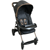 Carrinho De Bebe Para Passeio Galzerano Romano Preto Cobre