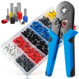 Kit De Ferramentas De Crimpagem De Ponteiras Luney Com Ponteiras De 1250 Fios