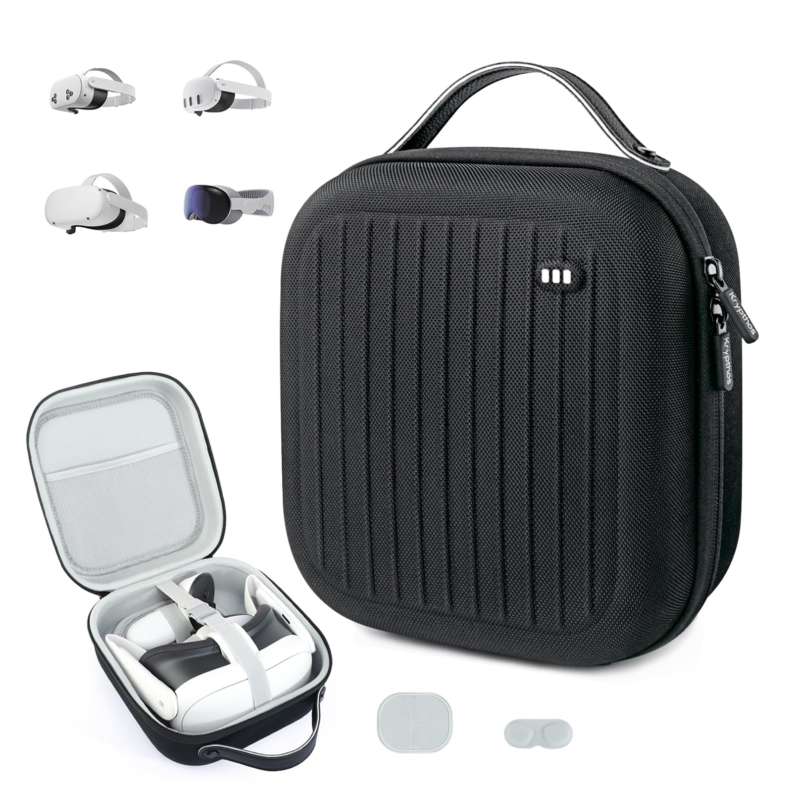 Estojo Rígido Compatível Com Krypthos Meta Quest 3s/quest 3/quest 2/vision Pro