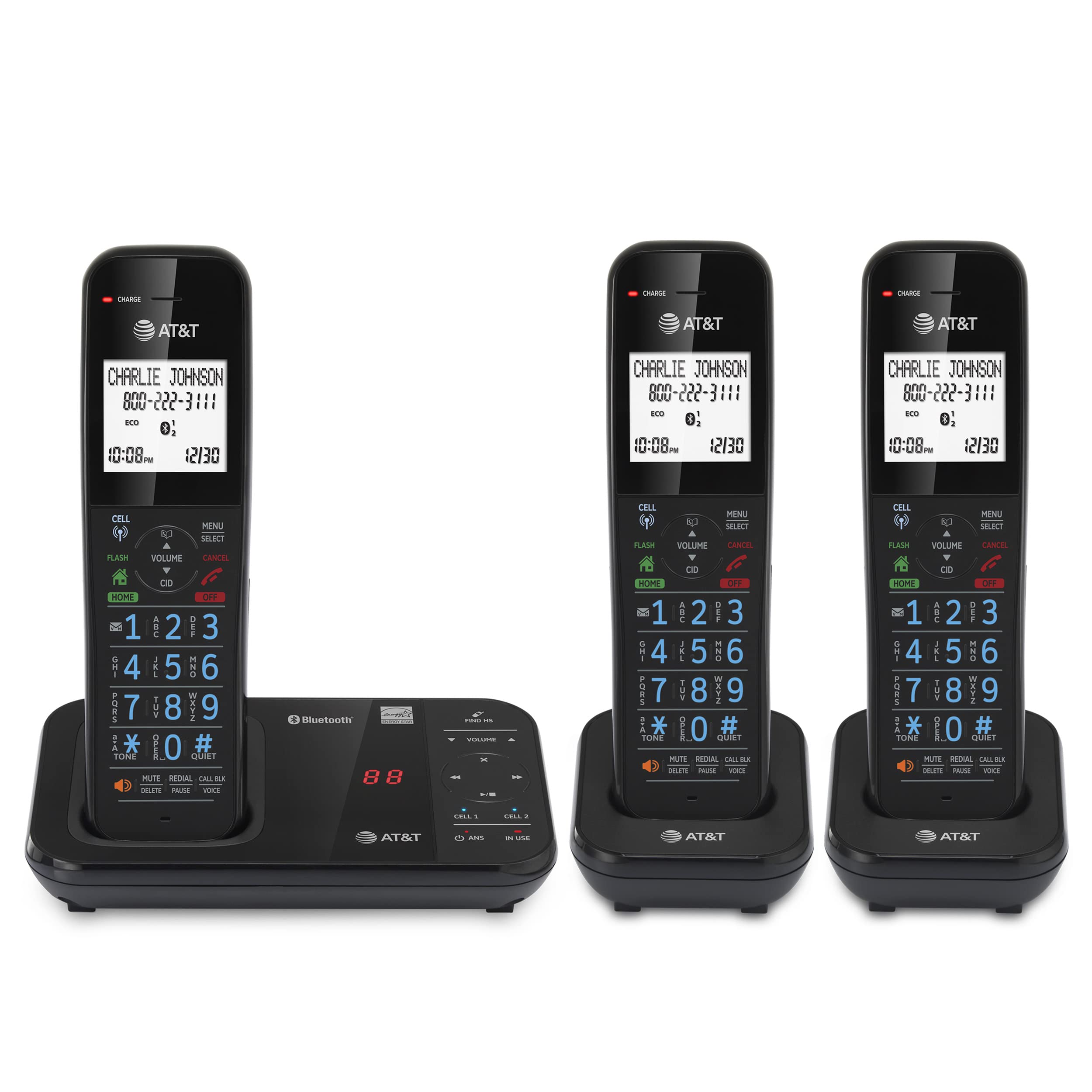 Telefone Sem Fio At&amp;t Gl2113-31 Com Bloqueador Inteligente De Chamadas E Bluetooth
