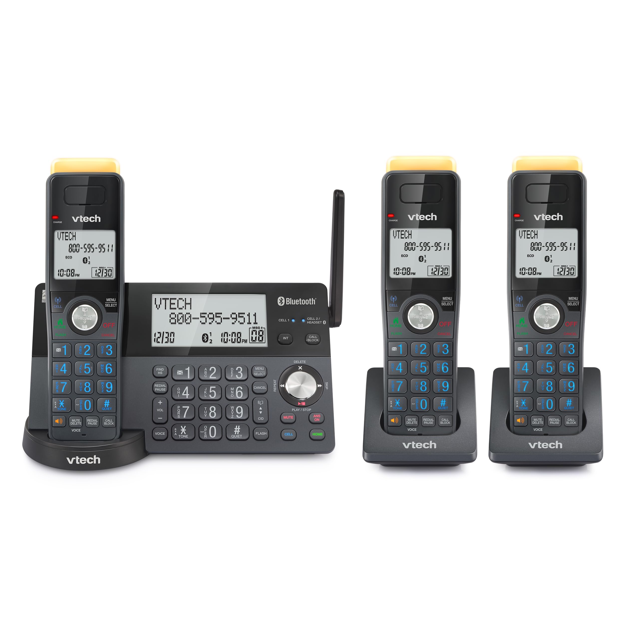 Telefone Sem Fio Vtech Is8128-31 Super Long Range Com 3 Aparelhos