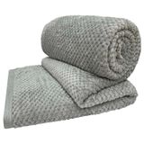 Cobertor Manta Casal Queen King Extra Macio Popcorn Cinza