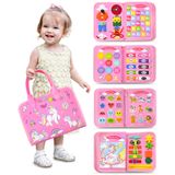 Brinquedo Montessori Tody Walenty Toddler Da Busy Board Para Meninas De 1 A 4 Anos