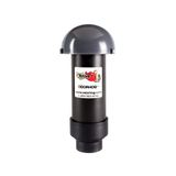 Filtro De Tubo Vent Stack Odorhog Black Abs Com Tampa De Cogumelo