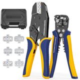 Kit De Ferramentas De Crimpagem Haisstronica 6 Em 1 Com Decapador De Fios
