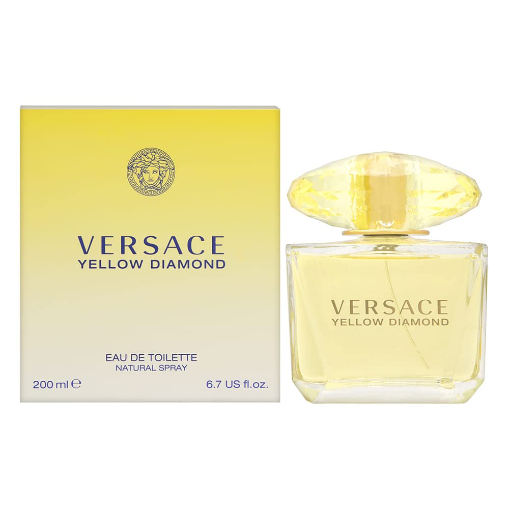 Perfume Versace Yellow Diamond Eau De Toilette 200ml Para Mulheres
