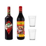 Aperitivo Cynar 900ml + Paratudo 900ml Raizes Amargas