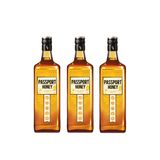 Kit Whisky Passport Honey Sabor Mel 670ml 3 Unidades