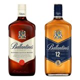 Whisky Ballantine&#39;s Finest 1l + Ballantine&#39;s 12 Anos 1l