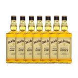Kit 7 Whisky Jack Daniel&#39;s Honey Original 375ml Uísque