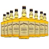 Kit 9 Whisky Jack Daniel&#39;s Honey Original 375ml Uísque