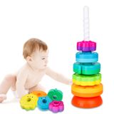 Brinquedo Giratório Empilhável Lbaibb Brinquedos Spin Stack Para Crianças De 1 Ano Ou Mais