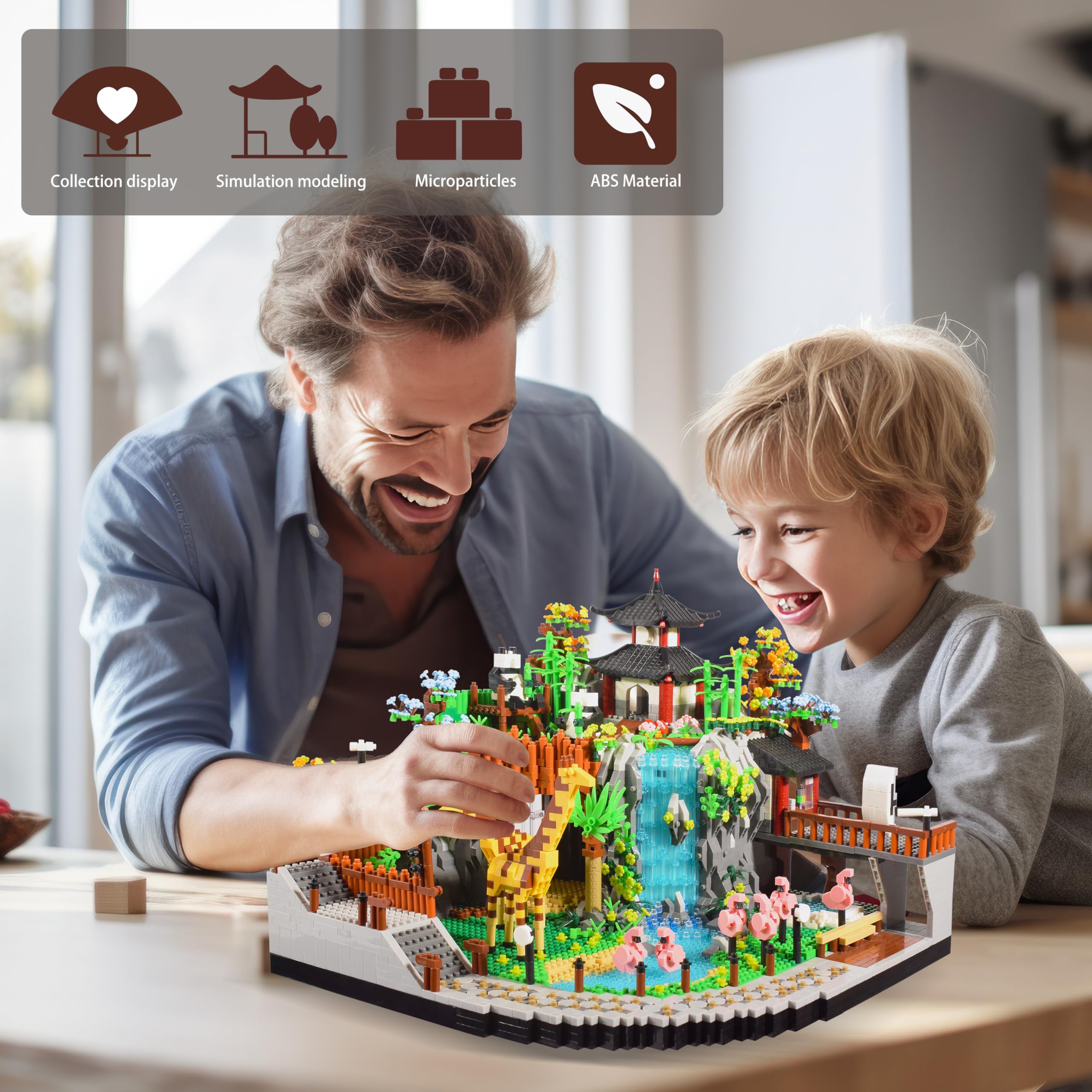 Blocos De Construção Texxxian Zoo Micro Mini Bricks 5000 Unidades