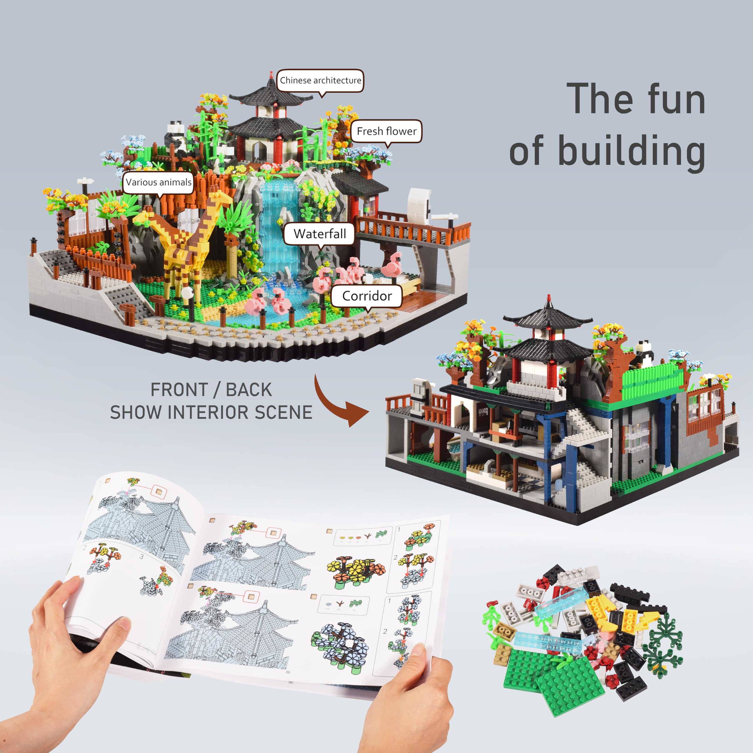 Blocos De Construção Texxxian Zoo Micro Mini Bricks 5000 Unidades