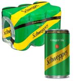 Schweppes Ginger Ale Lata 220ml (6 Latas)