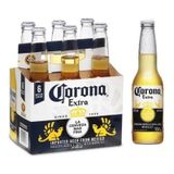 Cerveja Corona Extra Long Neck 330ml Pack (6 Unidades)