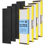 Filtro Purificador De Ar Ffac Flt4825 Hepa B Para Ac4825, Pacote Com 4