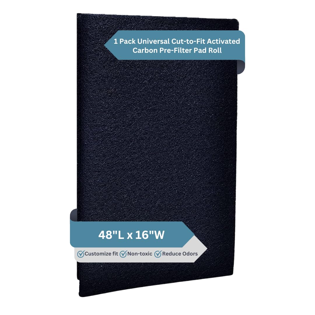 Rolo De Pré-filtro De Almofada De Carbono Cortado Para Caber Em Purificadores De Ar