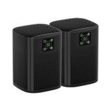 Purificador De Ar Honeyuan H13 Hepa, Pacote Com 2 Unidades Para Quarto Doméstico