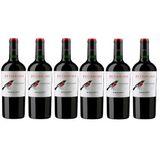 Kit 6 Vinho Tinto Chileno Petirrojo Carmenere Bisquertt