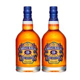 Kit 2 Garrafas Whisky Chivas Regal 18 Anos 750ml