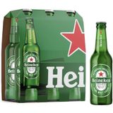Cerveja Heineken Lager Long Neck 330ml - 6 Unidades