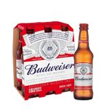 Cerveja Budweiser Long Neck 330ml - 6 Unidades