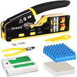 Kit De Ferramentas De Crimpagem Ethernet Unaula Rj45 Pass Through