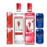 Gin Beefeater London Dry / Pink 750ml + Tônica + Red Bull