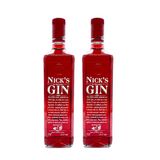 Kit Gin Nick&#39;s Red 1000ml - Frutas Vermelhas 2 Unidades
