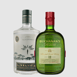 Velvo Botanic 800ml + Buchanan's Deluxe Blended Scotch Whisky Escocês 12 Anos 1000ml