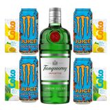 Gin Tanqueray 750ml + 6 Monster Mango Loco + 4 Água De Coco