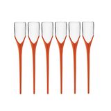 Kit 6 Taças Beach 210ml Laranja Boccatti Espumante Na Areia