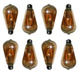 Lampada Multi Filamento Led Kit 8 Unidades Vintage Decoraçao Retro Casa Jardim Quintal Iluminaçao