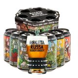 Kit Roleta Russa 6 Cervejas Lata 350ml Copo 320ml Pulseira