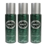 Desodorante Body Spray Brut Original 200ml Para Homens (pacote Com 3)