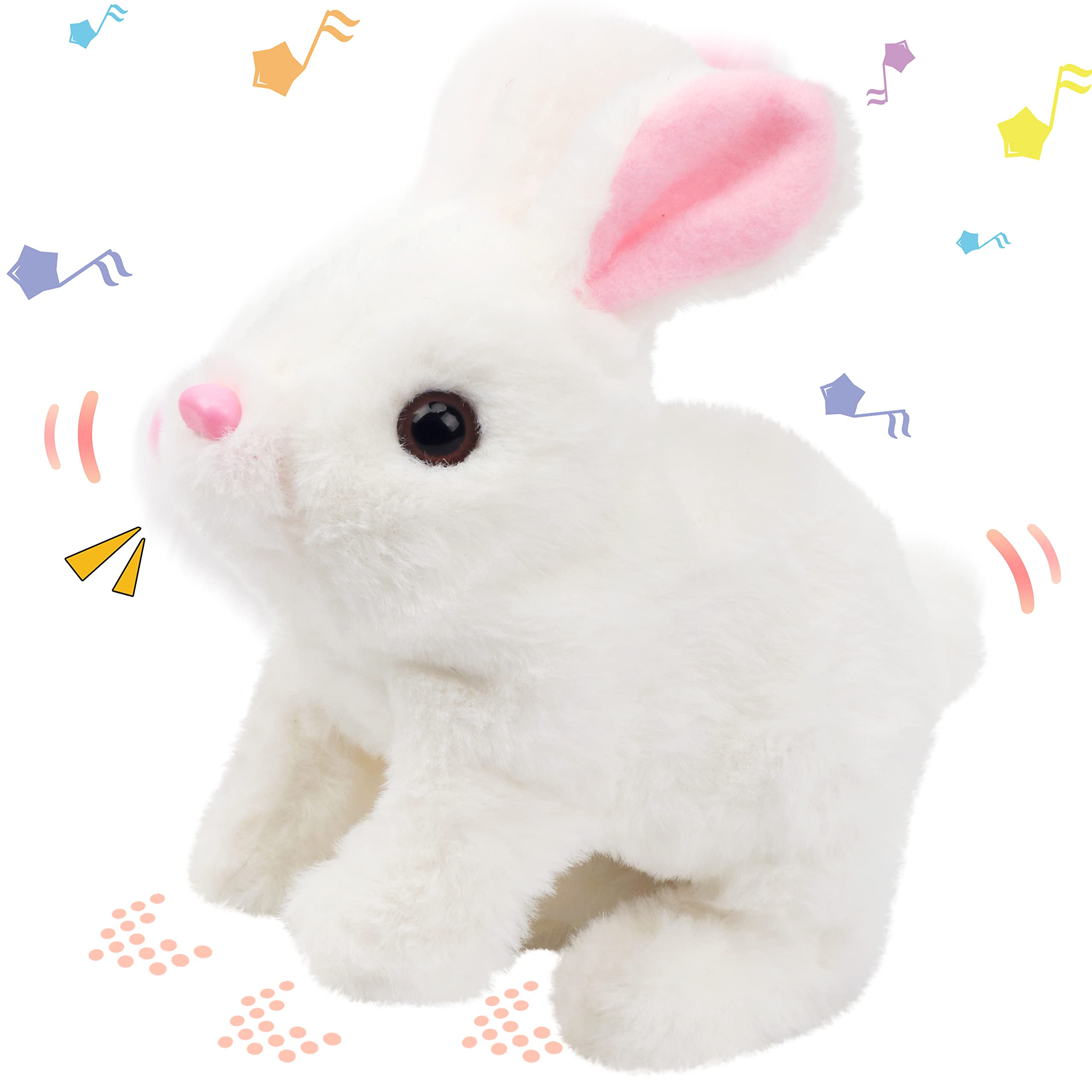 Brinquedo De Pelúcia Hopearl Hopping Rabbit Interactive 18 Cm