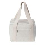 Bolsa Térmica Em Algodão Branca Com Bolso Frontal