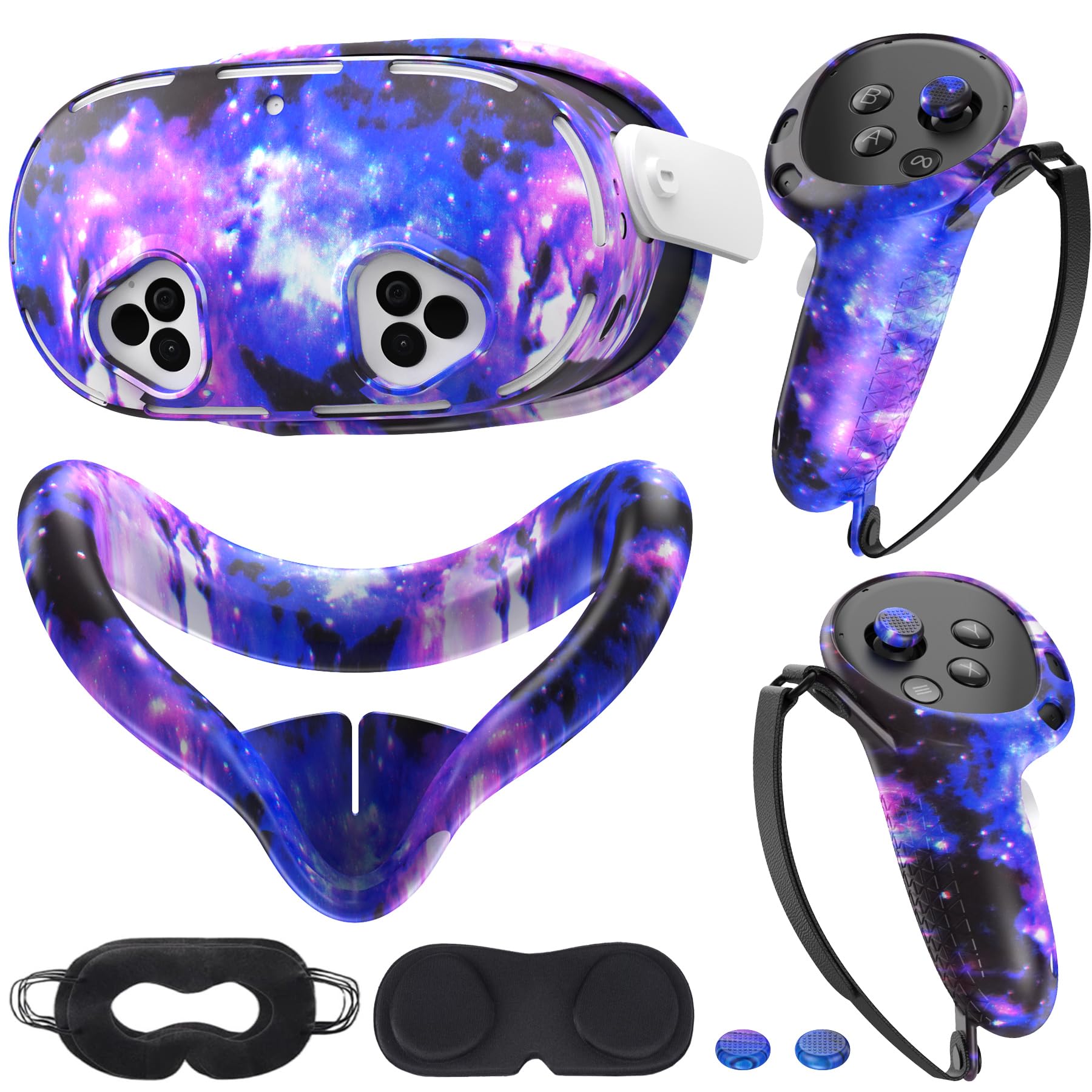 Conjunto De Capa De Silicone Vr Compatível Com Meta/oculus Quest 3s