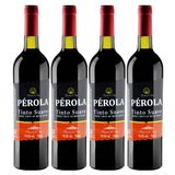 Vinho Tinto De Mesa Suave Pérola 750ml - 4 Unidades