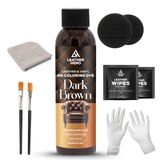 Restaurador De Couro Leather Hero Para Sofás Marrom Escuro 120 Ml