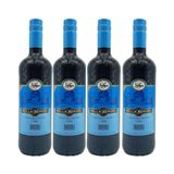 Vinho Tinto De Mesa Suave Bella Aurora 750ml - 4 Unidades